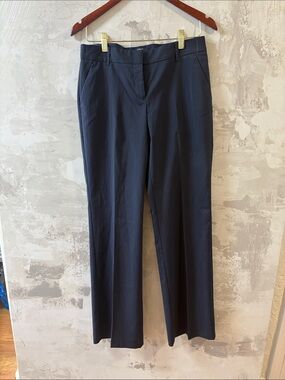 attention Navy Pinstripe Women's Dress Trousers
